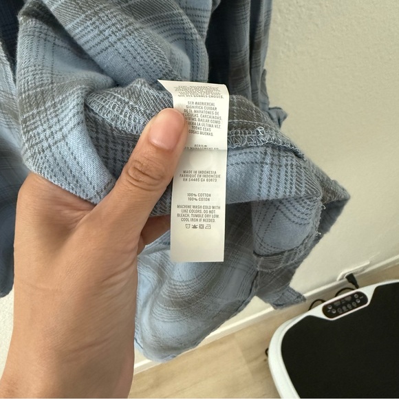 Arie Anytime Fave Flannel Plaid Button-Down Shirt - Picture 6 of 6